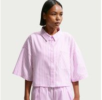Женская рубашка NIKE W NSW OFFLN WVN PPLN STRP SS_image_34