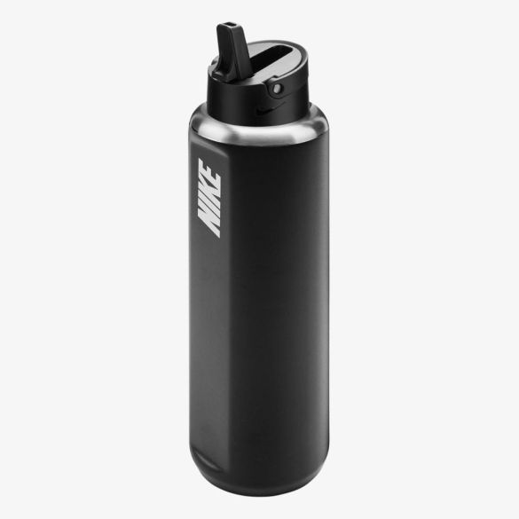 Бутылка NIKE SS RECHARGE STRAW BOTTLE 32 OZ RFSH BLACK/BLACK/WHITE 32OZ_image_3