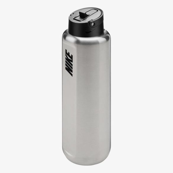 Бутылка NIKE SS RECHARGE STRAW BOTTLE 32 OZ RFSH BRUSHED STAINLESS STEEL/BLACK/BLACK 32OZ_image_2