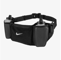 Сумка на пояс с бутылкой NIKE FLEX STRIDE DBL BOTTLE BELT 24 OZ BLACK/BLACK/SILVER OSFM_image_29