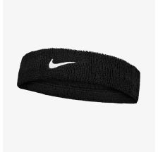 Пов'язка на голову NIKE SWOOSH CLASSIC HEADBAND BLACK/WHITE OSFM