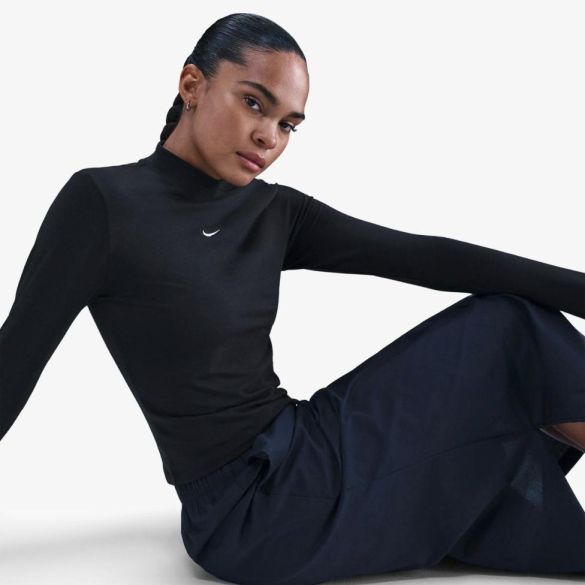 Женская футболка NIKE W NSW NK CHLL KNT MOCK TEE_image_3