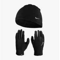 Женский набор:шапка, перчатки NIKE W FLEECE HAT AND GLOVE SET BLACK/BLACK/SILVER M/L_image_66