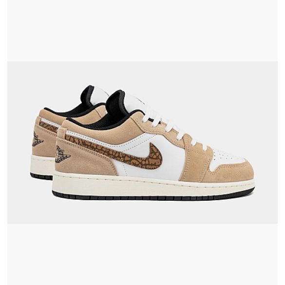 Кросівки Air Jordan 1 Low Se Brown Elephant Gs White/Brown DZ5368-201_image_6