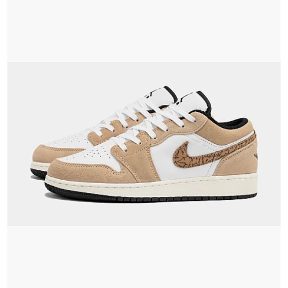 Кросівки Air Jordan 1 Low Se Brown Elephant Gs White/Brown DZ5368-201_image_5