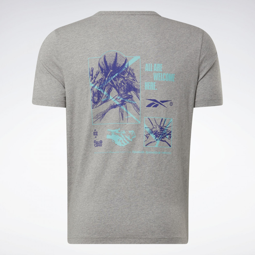 Футболка Reebok Basketball Court Top T-Shirt Grey IA2419_image_3