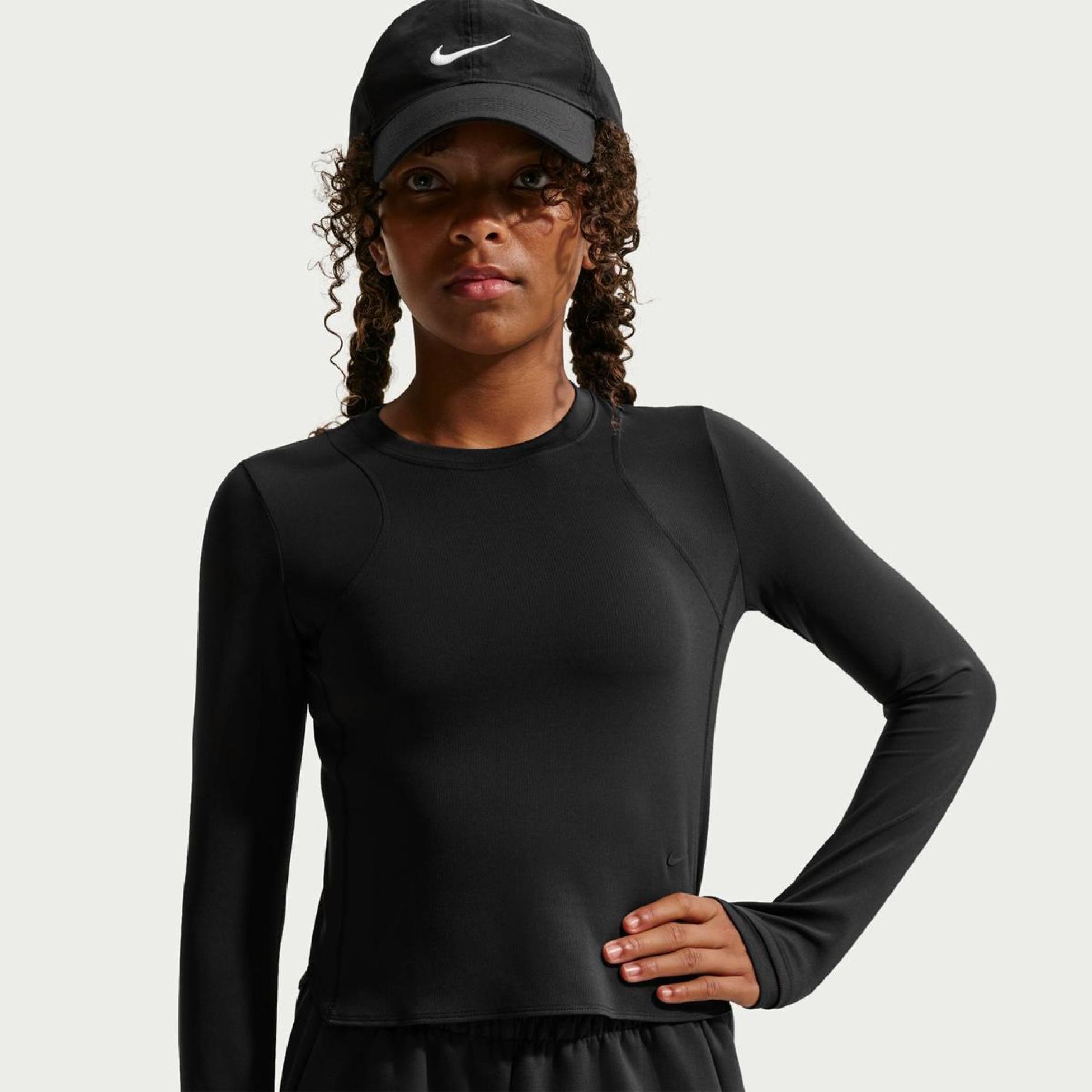 Дитячий лонгслив NIKE G NK MAVN DF RIBBED LS TOP