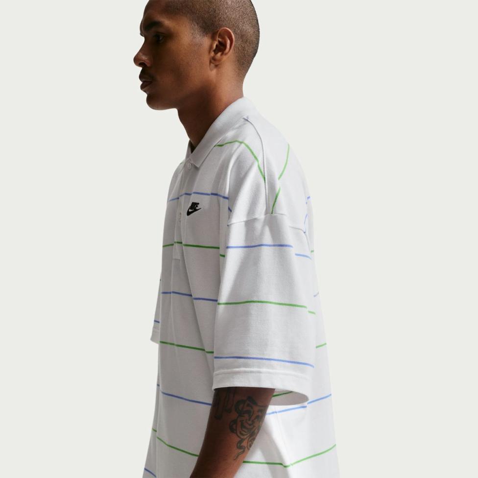 Чоловіче поло NIKE M NK CLUB OS STRIPE POLO