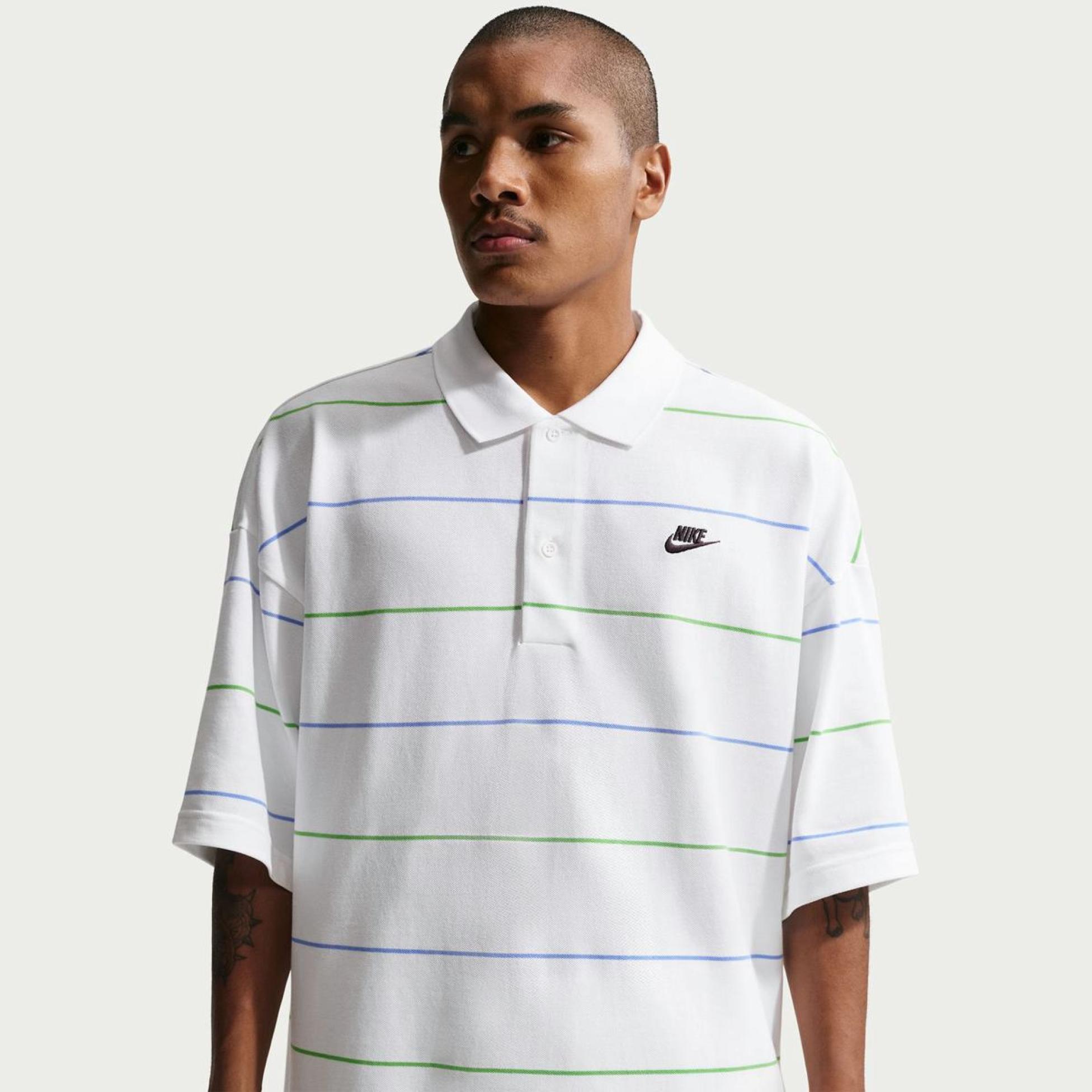 Чоловіче поло NIKE M NK CLUB OS STRIPE POLO