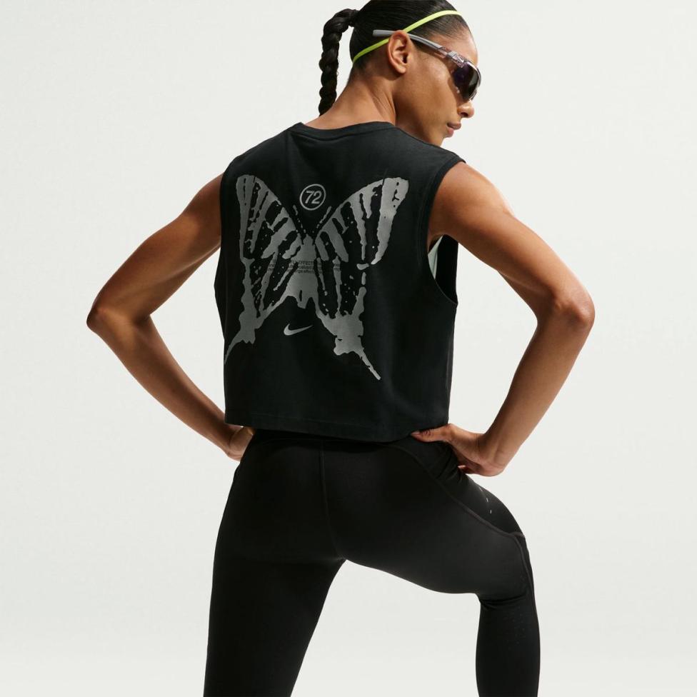 Жіноча футболка NIKE W NKDF MOVE SL SWFT BTRFLY TEE