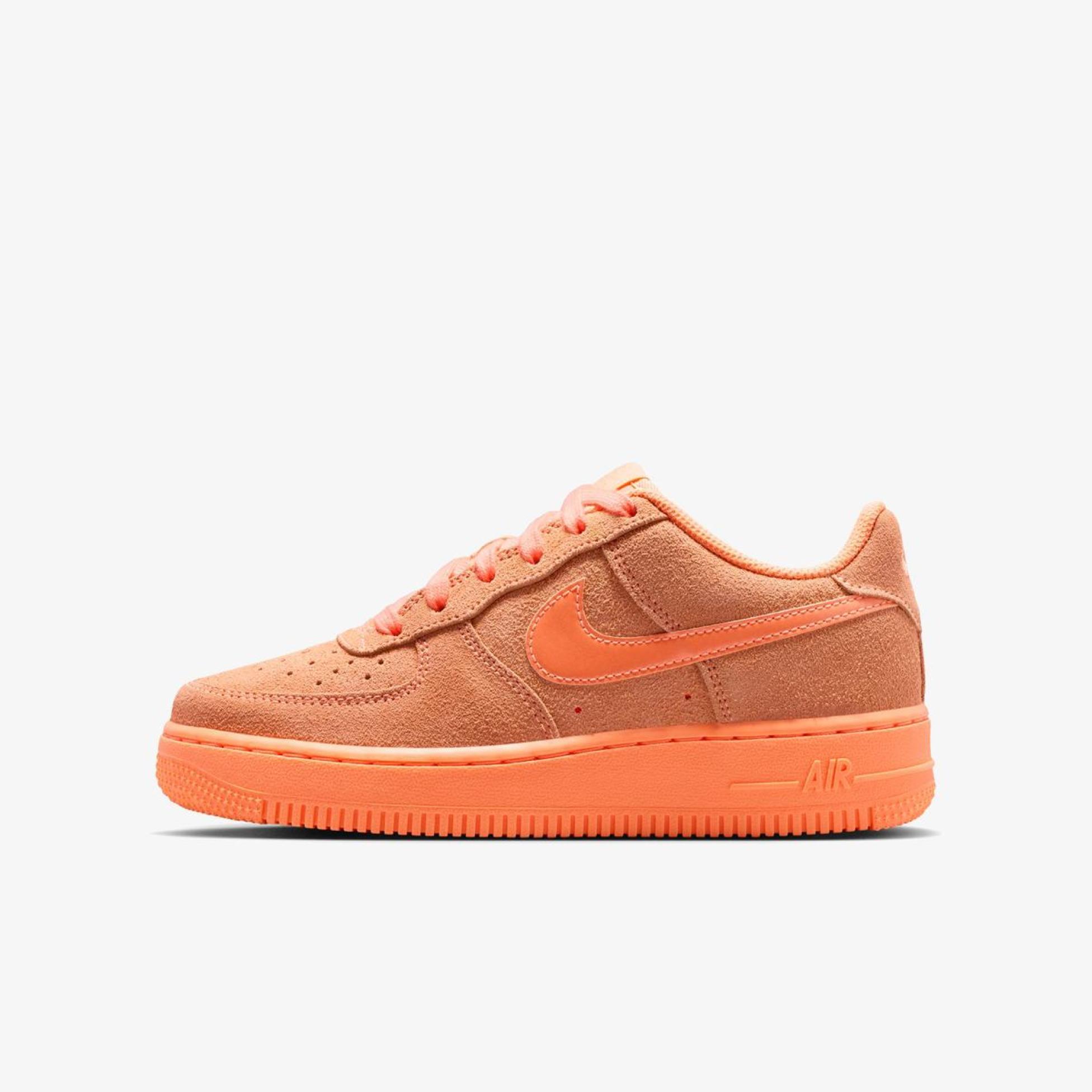 Дитячі кросівки NIKE AIR FORCE 1 SUEDE ORANGE PULSE (GS)