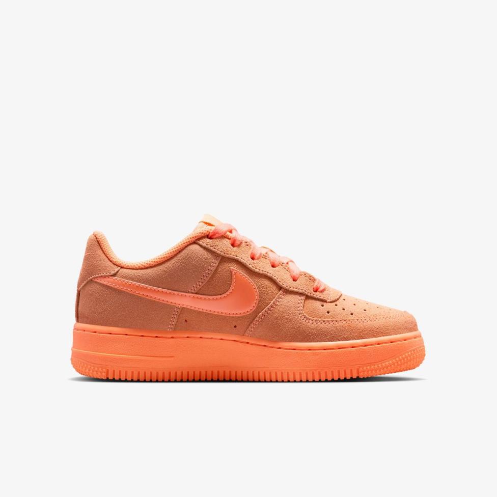 Детские кроссовки NIKE AIR FORCE 1 SUEDE ORANGE PULSE (GS)_image_3