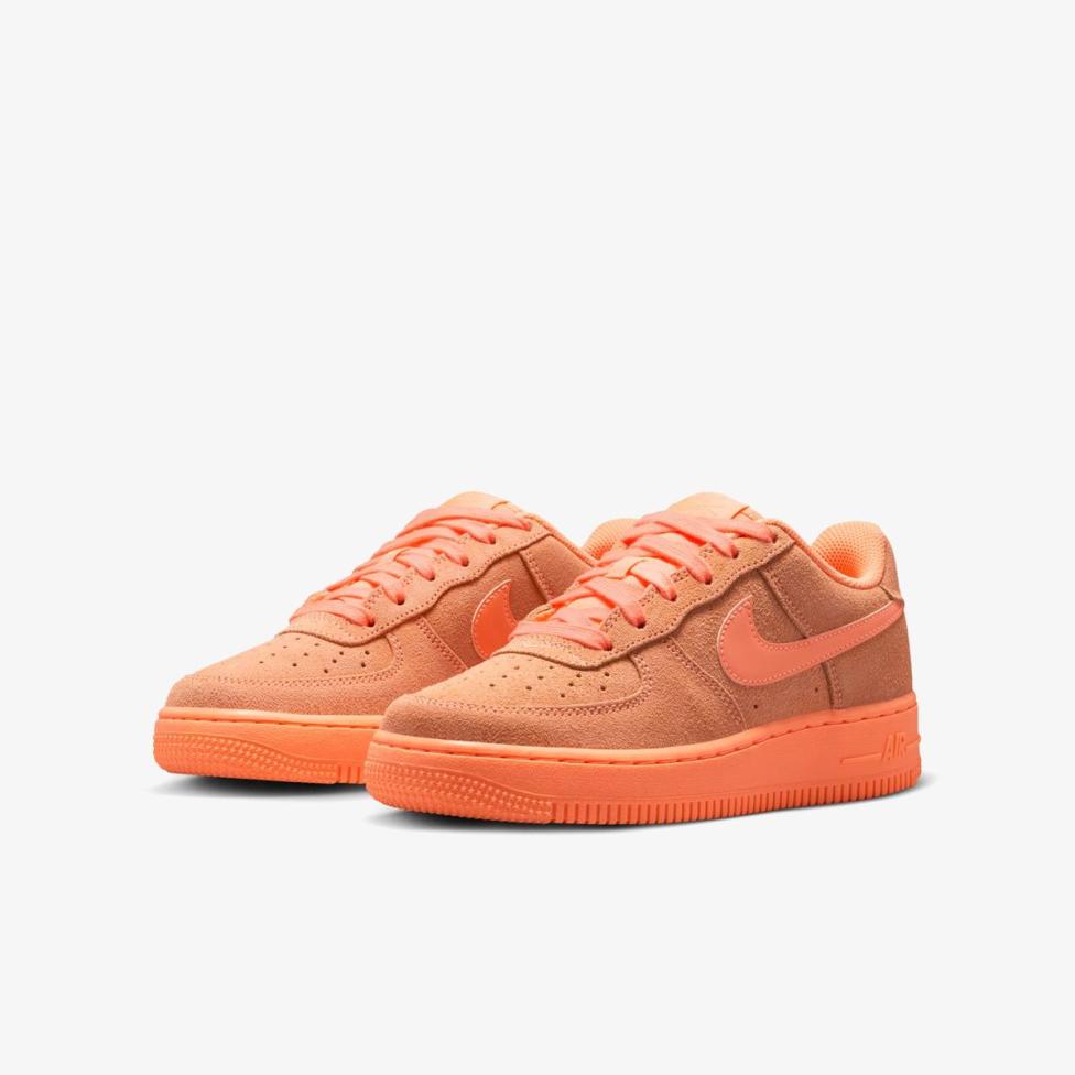 Детские кроссовки NIKE AIR FORCE 1 SUEDE ORANGE PULSE (GS)_image_5