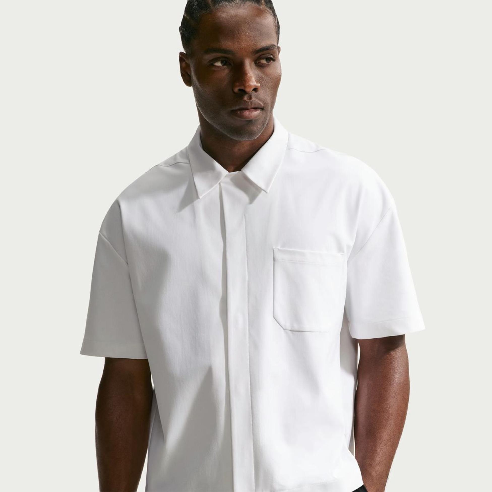 Чоловіча футболка NIKE M NK DF UV 24.7 PS SS BUTTN UP