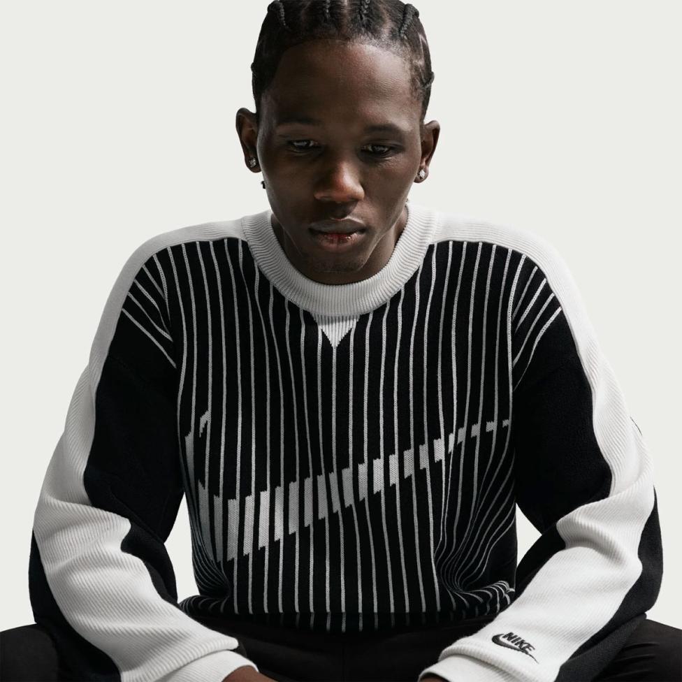 Чоловічий лонгслів NIKE M NK CLUB SWEATER JERSEY_image_3