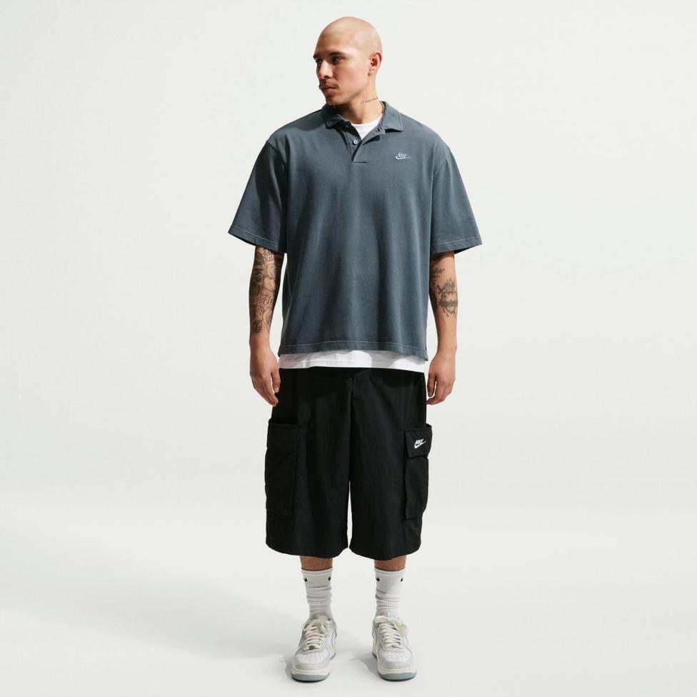 Мужское поло NIKE M NK CLUB JERSEY POLO WASHED_image_4