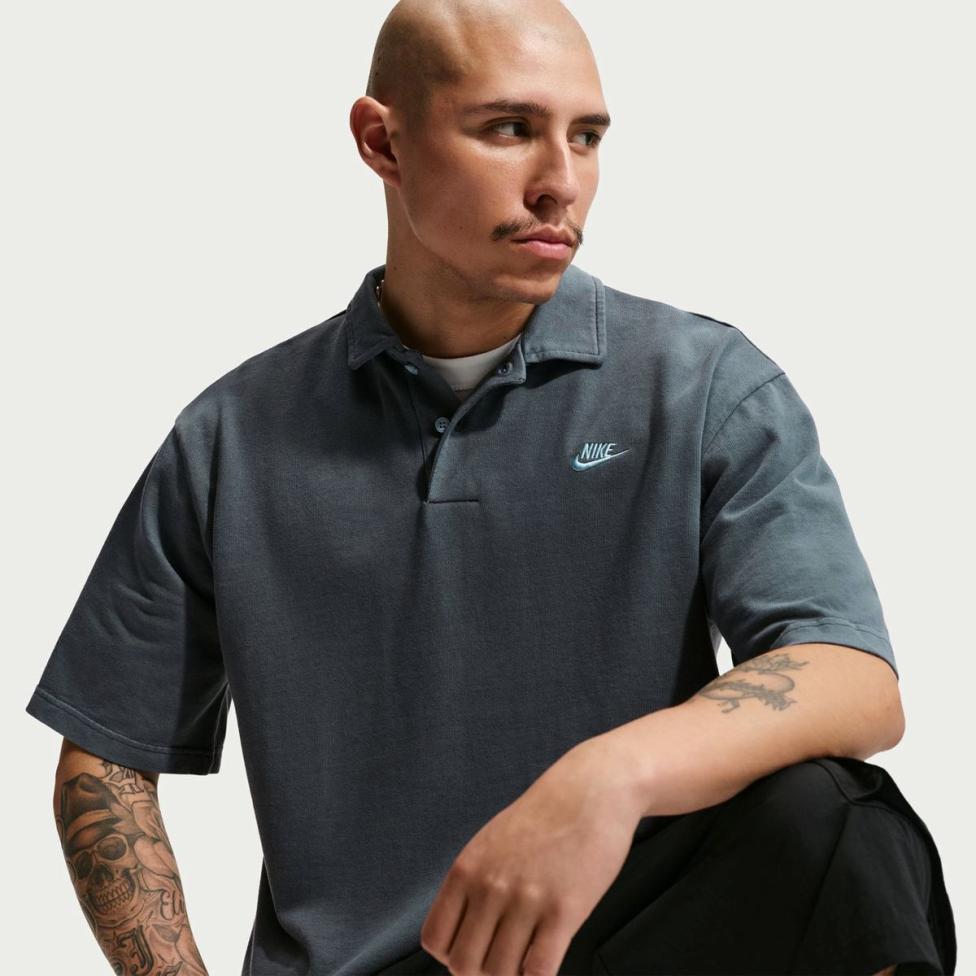 Мужское поло NIKE M NK CLUB JERSEY POLO WASHED_image_3
