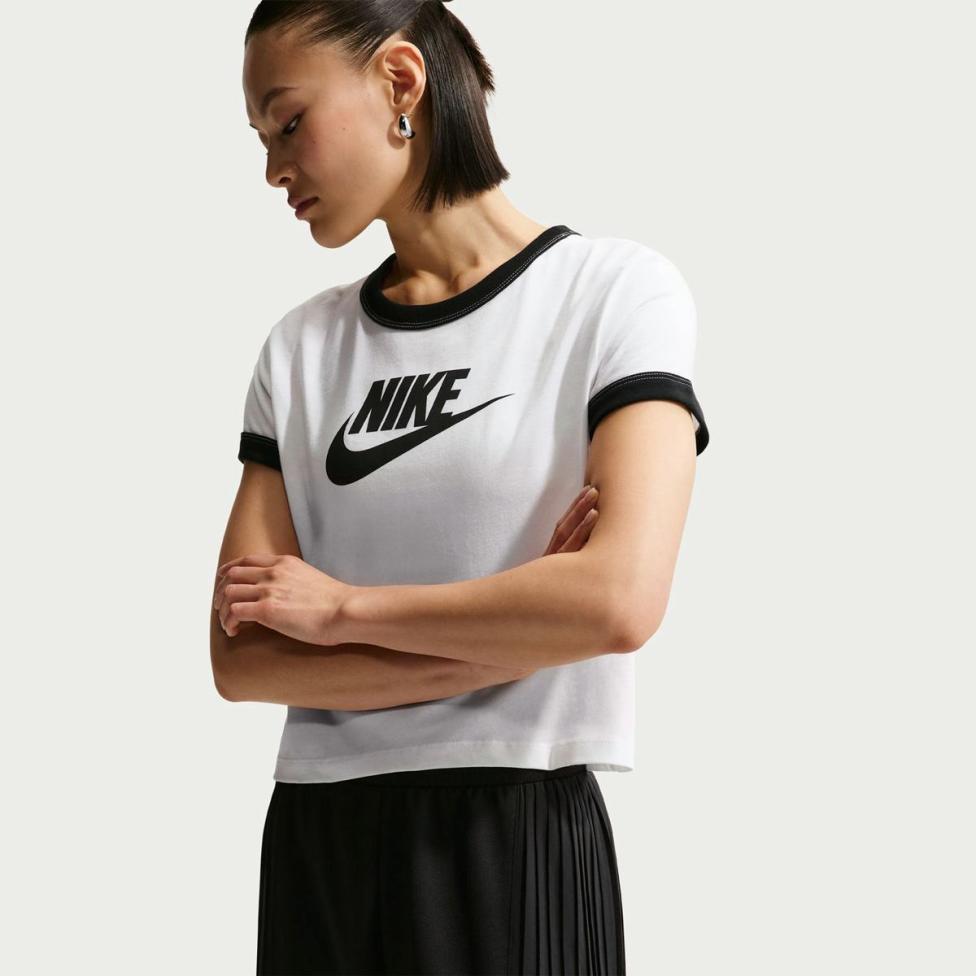 Женская футболка NIKE W NSW SS RINGER TEE VNTG RUN_image_3