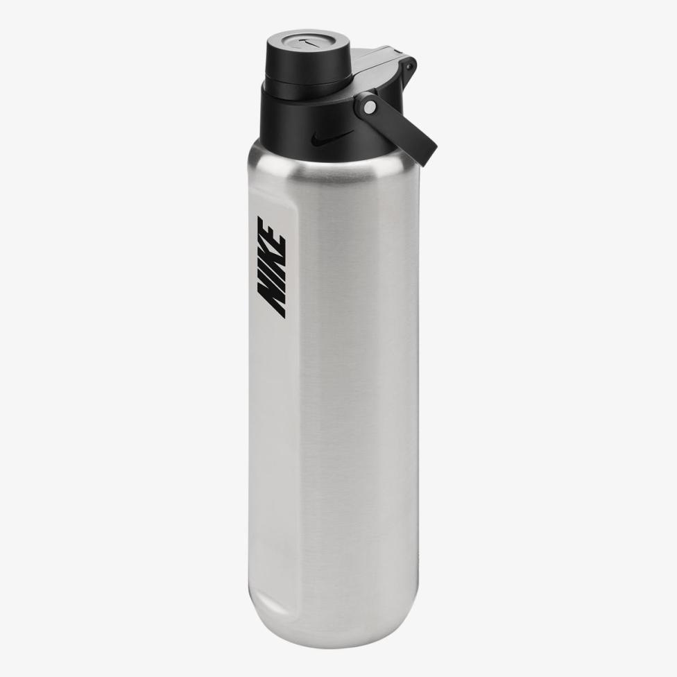 Пляшка NIKE SS RECHARGE CHUG BOTTLE 24 OZ RFSH BRUSHED STAINLESS STEEL/BLACK/BLACK 24OZ