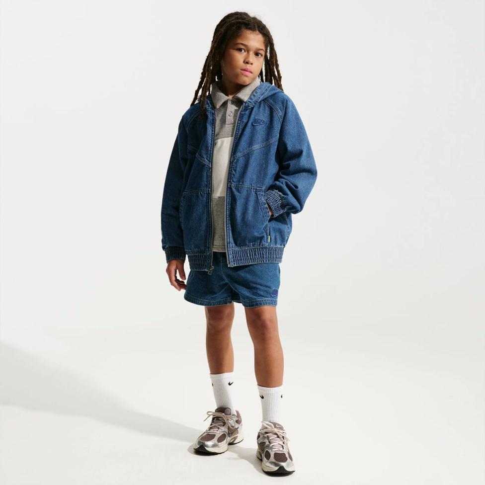 Детская толстовка NIKE K NSW WR DENIM FZ JACKET_image_7
