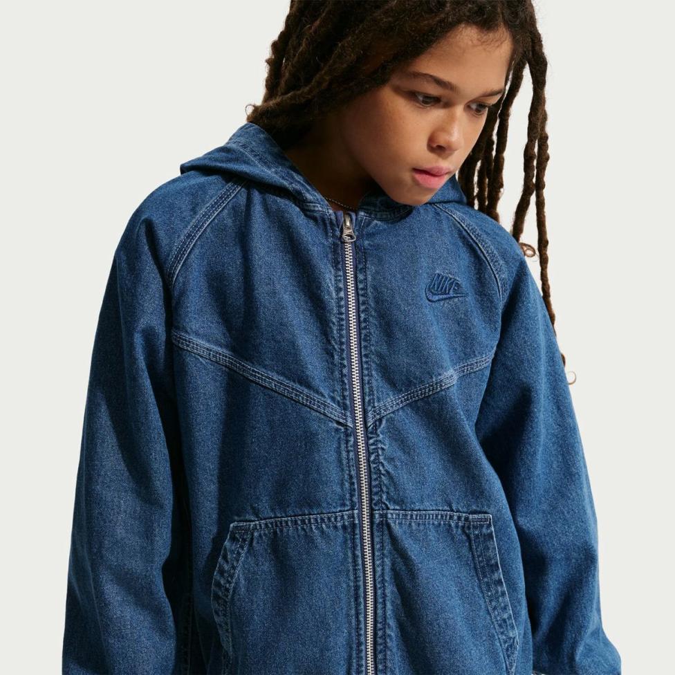 Детская толстовка NIKE K NSW WR DENIM FZ JACKET_image_3