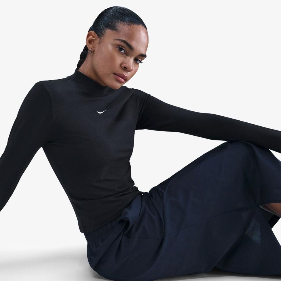 Жіноча футболка NIKE W NSW NK CHLL KNT MOCK TEE_image_3