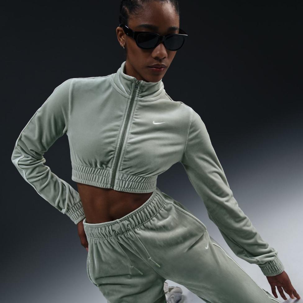 Жіноча толстовка NIKE W NSW CLLCTN VELOUR FZ TOP OFL_image_4