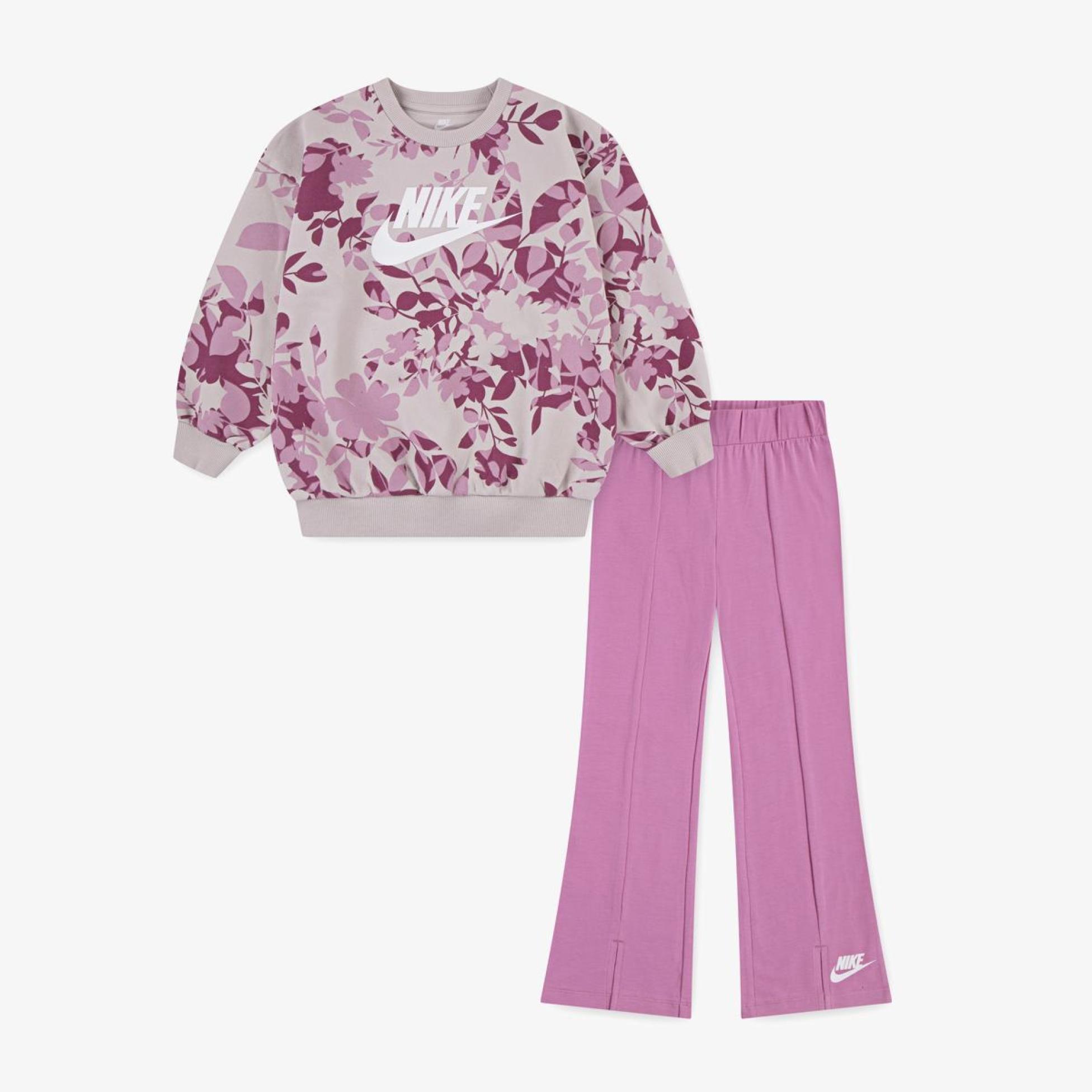 Дитячий костюм NIKE NKG FLORAL CAMO CREW LEGGING S