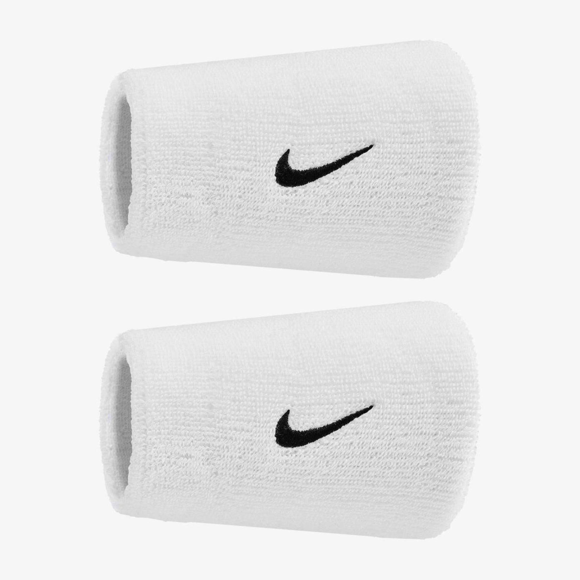 Напульсники NIKE SWOOSH CLASSIC DOUBLEWIDE WRISTBANDS 2PK WHITE/BLACK OSFM