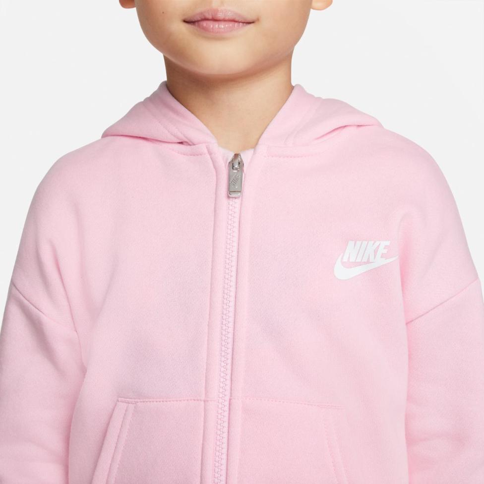 Детская толстовка NIKE NKG CLUB FLEECE HIGH LOW FZ HD_image_4