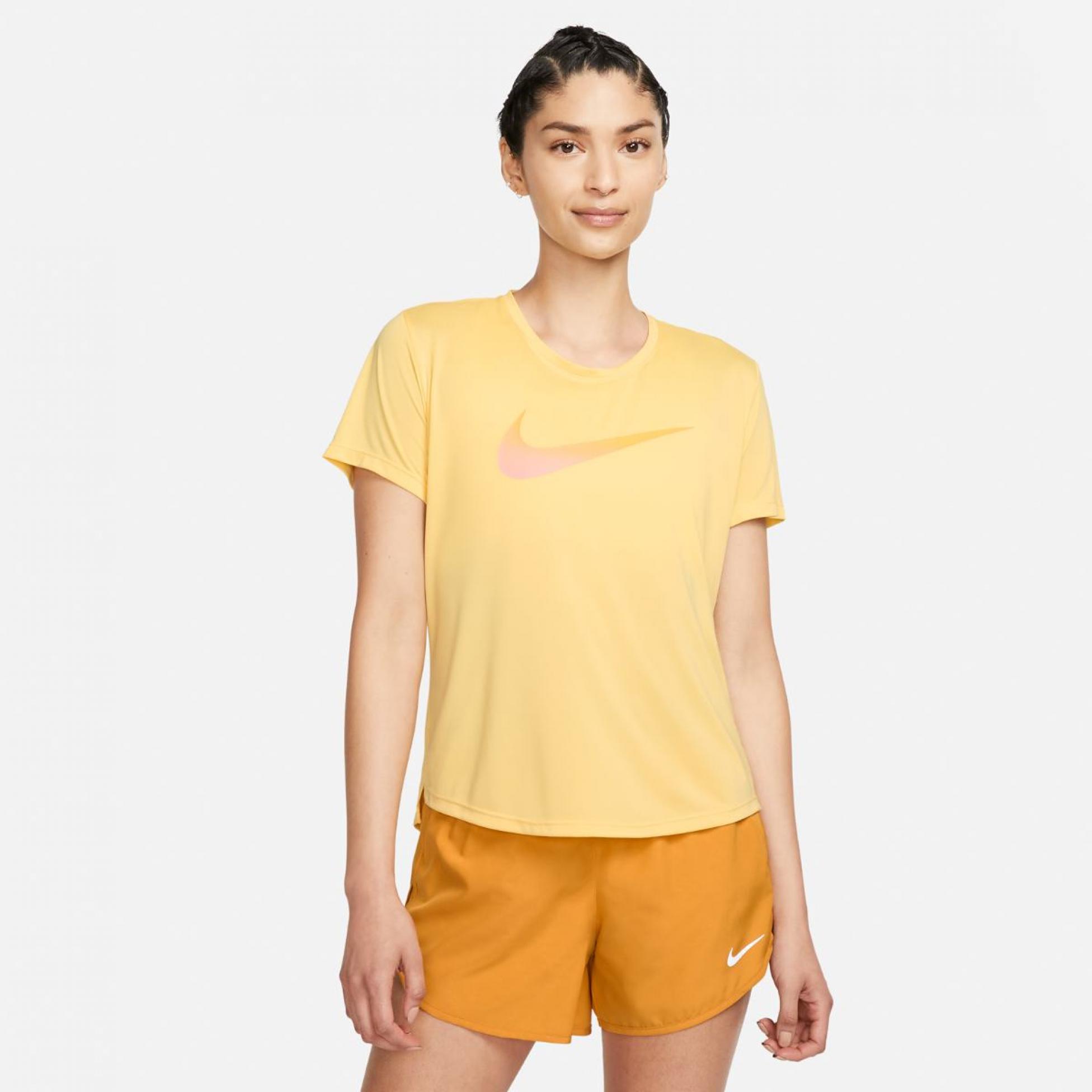 Жіноча футболка NIKE W ONE Dri-FIT SWSH HBR SS
